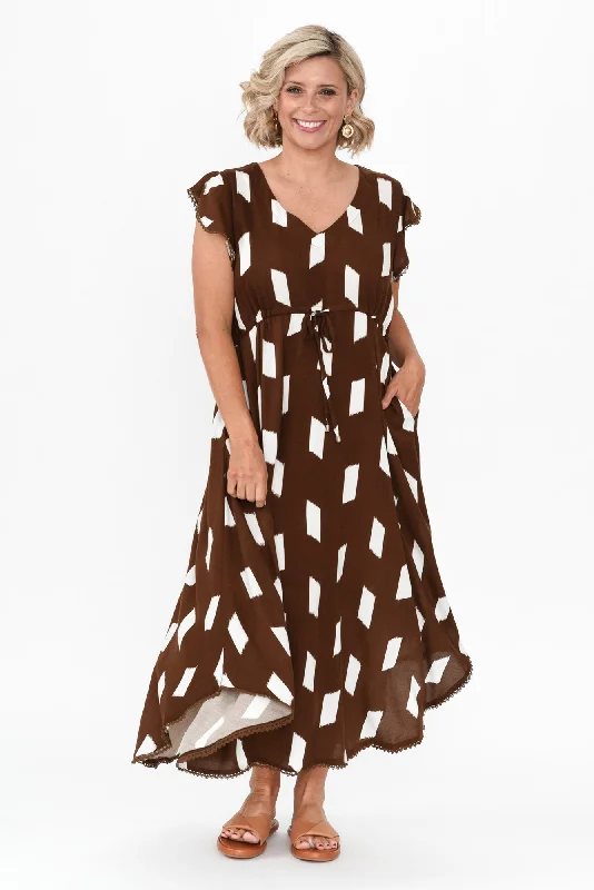 Libby Brown Dash Midi Dress