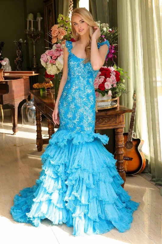 Ava Presley Mermaid Ruffle Pageant Dress 39551