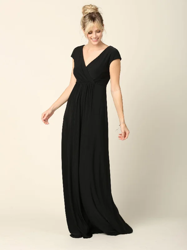 Mother of the Bride Long V Neck Formal Dress Sale