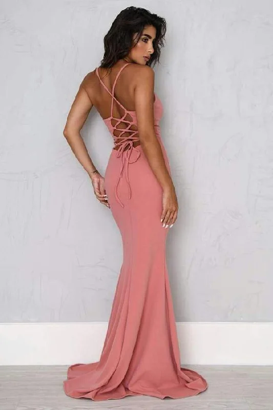 Sexy Sheath Split Spaghetti Straps Mermaid Prom/Formal Dress  PSK091