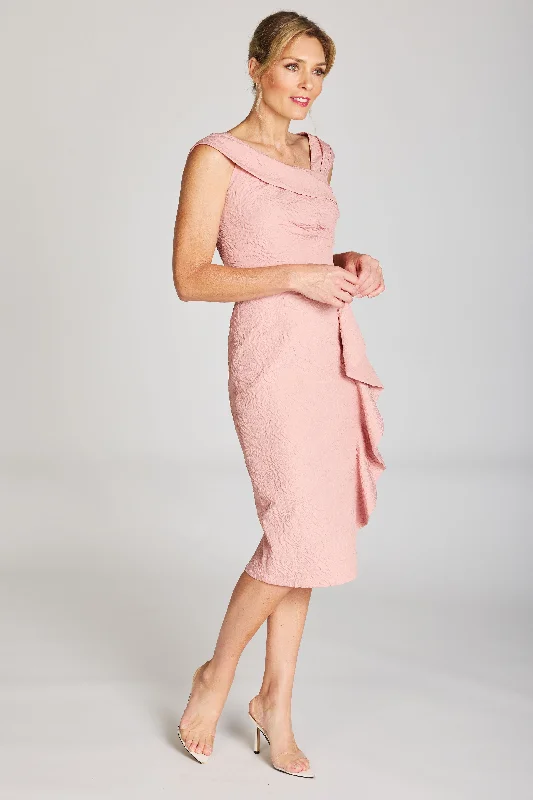 Pink Ruby - Stylish Moves Frill Dress - Dusty Pink