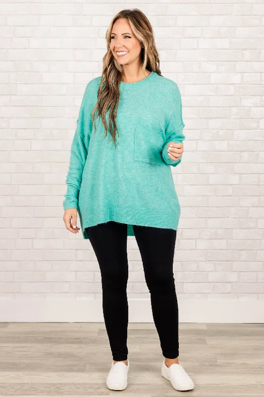 The Night Before Sweater, Heather Mint