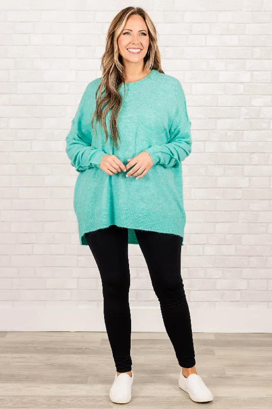 The Night Before Sweater, Heather Mint