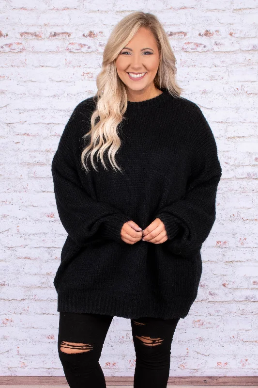 Let's Snuggle Sweater, Black