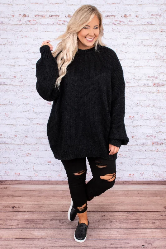 Let's Snuggle Sweater, Black