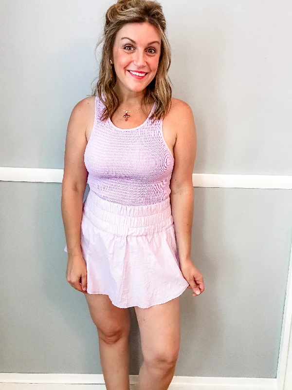 Lilac Skort Romper