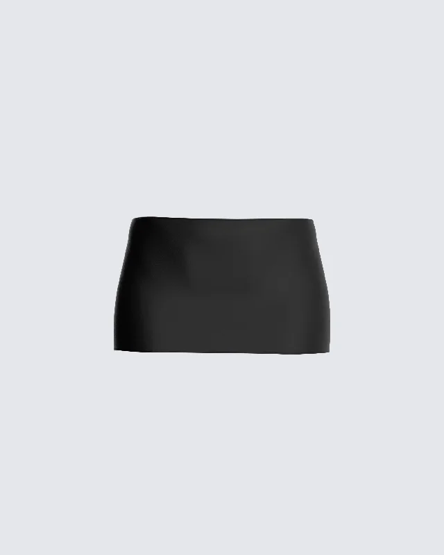 Monique Black Mini Skirt