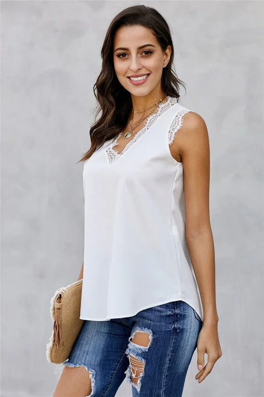 Lace Tank (White)