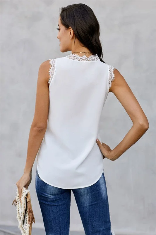 Lace Tank (White)