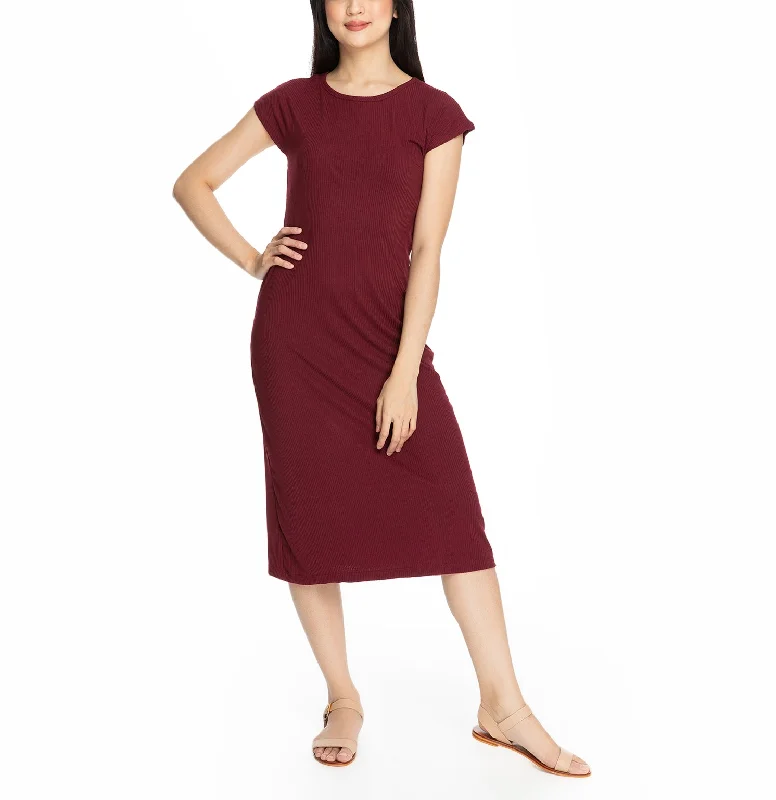 Janine  Maternity Dress Vermillion