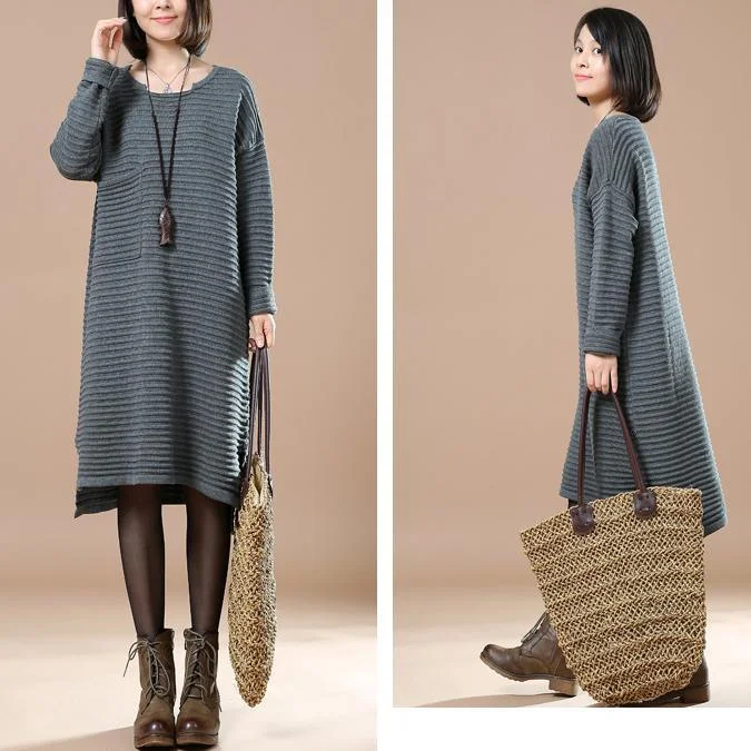 Gray sweaters oversized woman sweater dresses