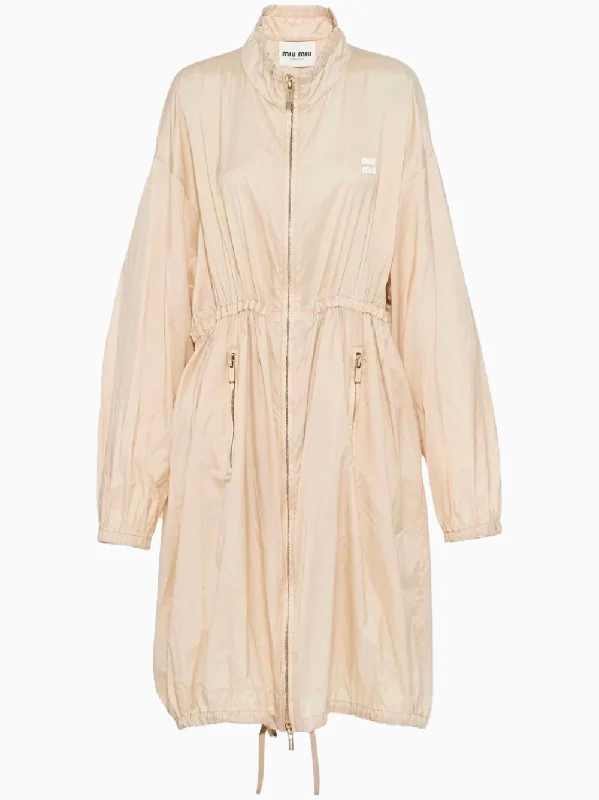 Technical silk trench