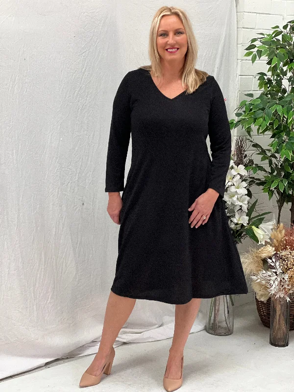 Ryhope Black Knit Dress