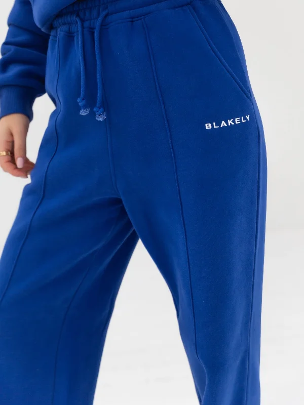 Everyday Wide Leg Sweatpants - Cobalt Blue