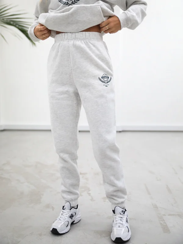 Varsity Sweatpants - Marl White