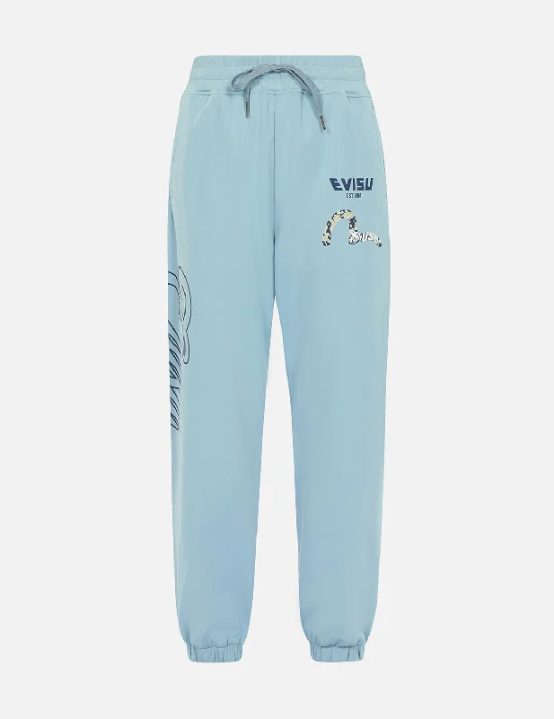 Logo and Seagull Print Sweatpants