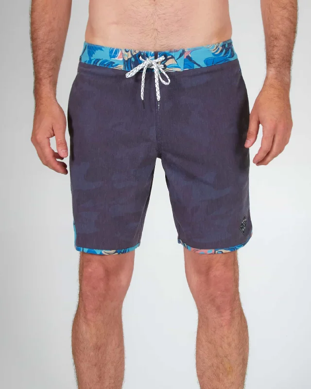 Cuddy Boardshort - Black/Aqua