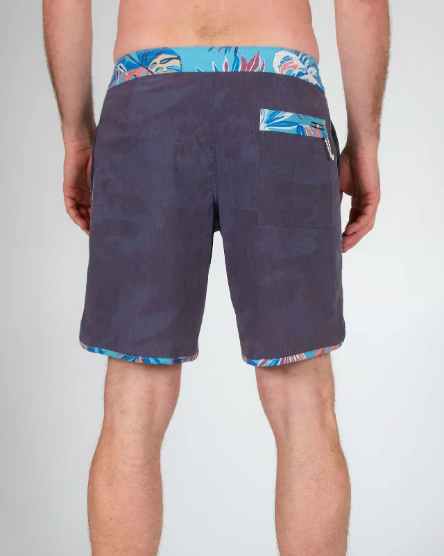 Cuddy Boardshort - Black/Aqua