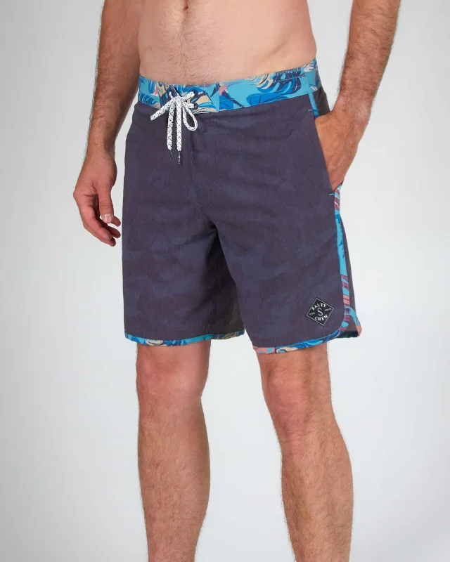 Cuddy Boardshort - Black/Aqua