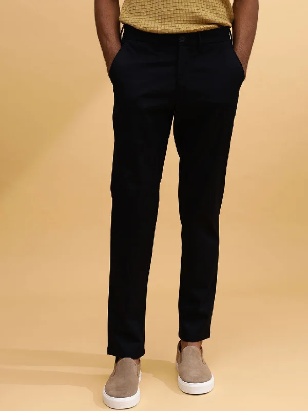 BLACK TWILL CHINOS