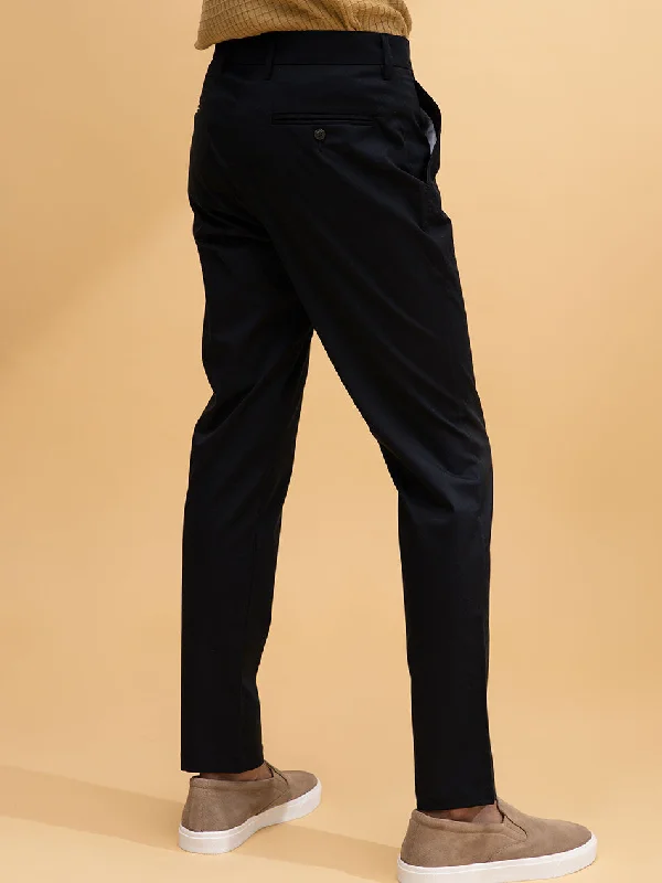 BLACK TWILL CHINOS