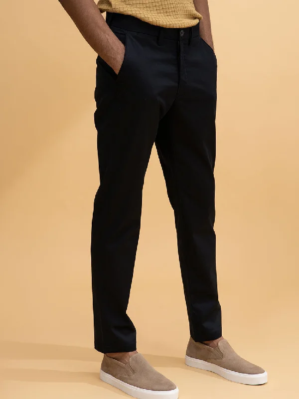 BLACK TWILL CHINOS