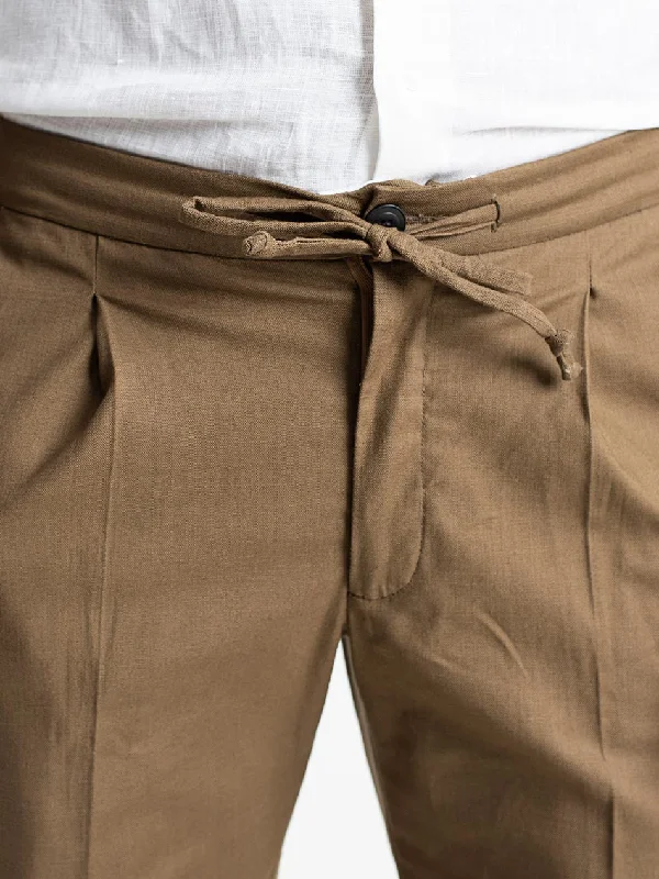 BROWN EASY PANTS