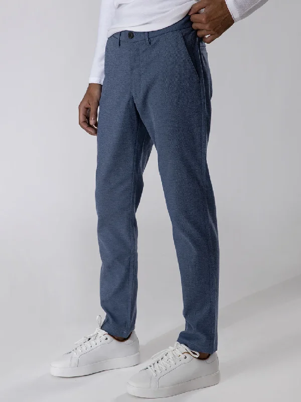 CAROLINA BLUE DOBBY CHINOS