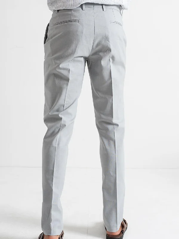 GREY PLEATED PANTS