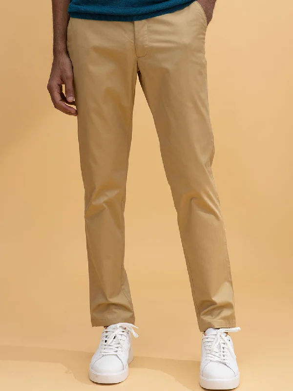 KHAKI TWILL CHINOS