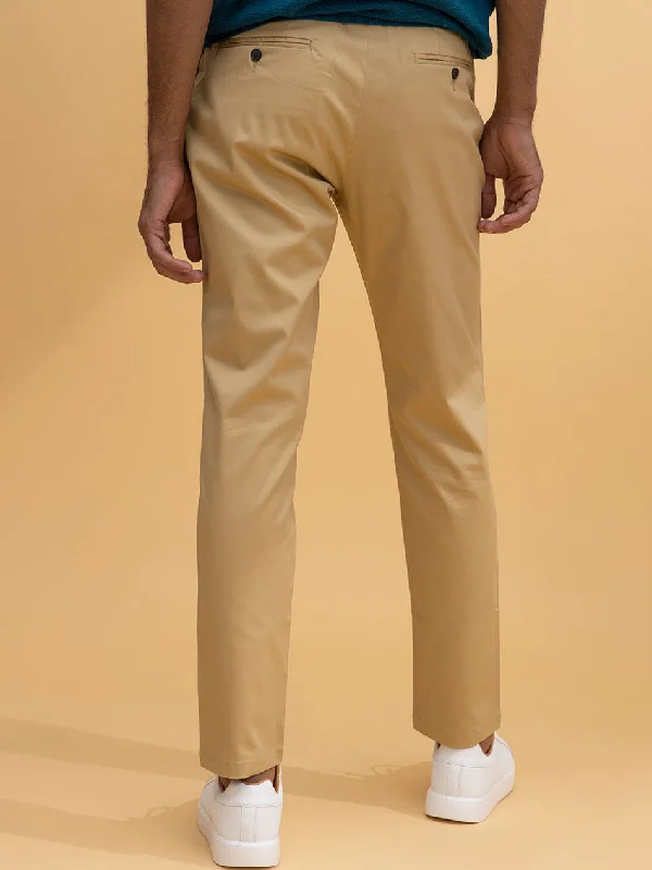 KHAKI TWILL CHINOS