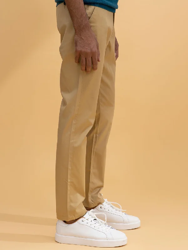 KHAKI TWILL CHINOS