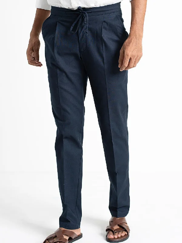 NAVY EASY PANTS