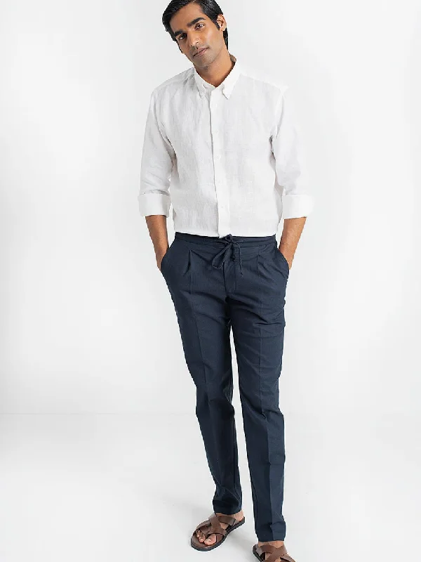 NAVY EASY PANTS