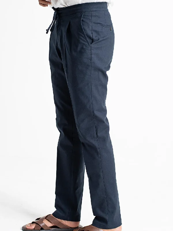 NAVY EASY PANTS