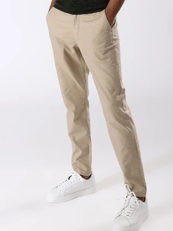 OATMEAL DOBBY CHINOS