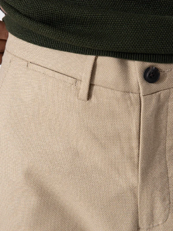 OATMEAL DOBBY CHINOS