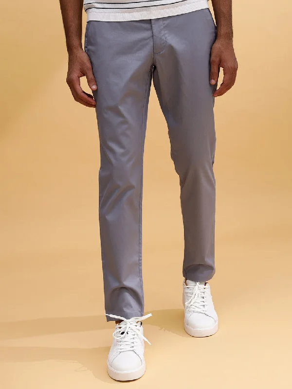 STEEL GREY TWILL CHINOS